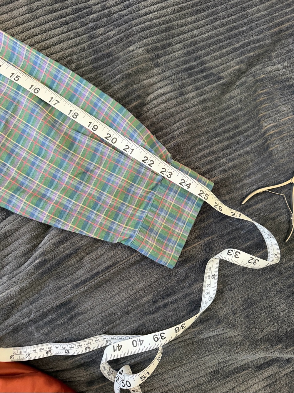 RALPH LAUREN L Purple & Green Plaid Button-Down Men's Shirt - Picture 5 of 11
